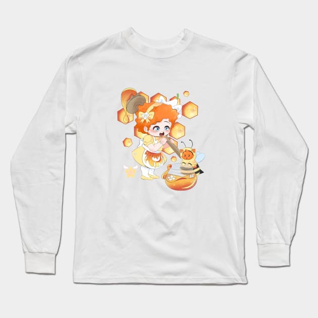 Honey Bonnie Long Sleeve T-Shirt by Actral Ravens